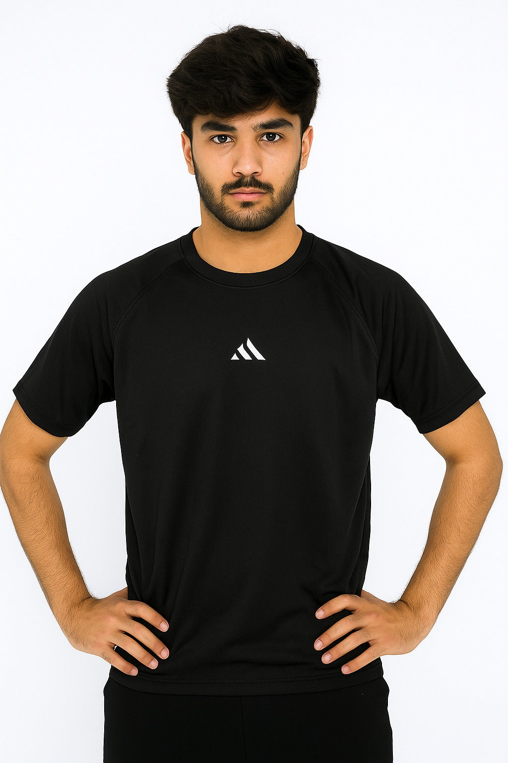 Men's Black Athletic Performance T-Shirt