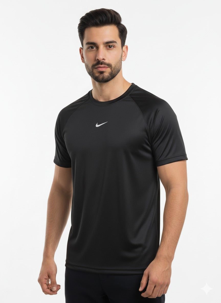 Men’s Performance Dry-Fit T-Shirt – Black