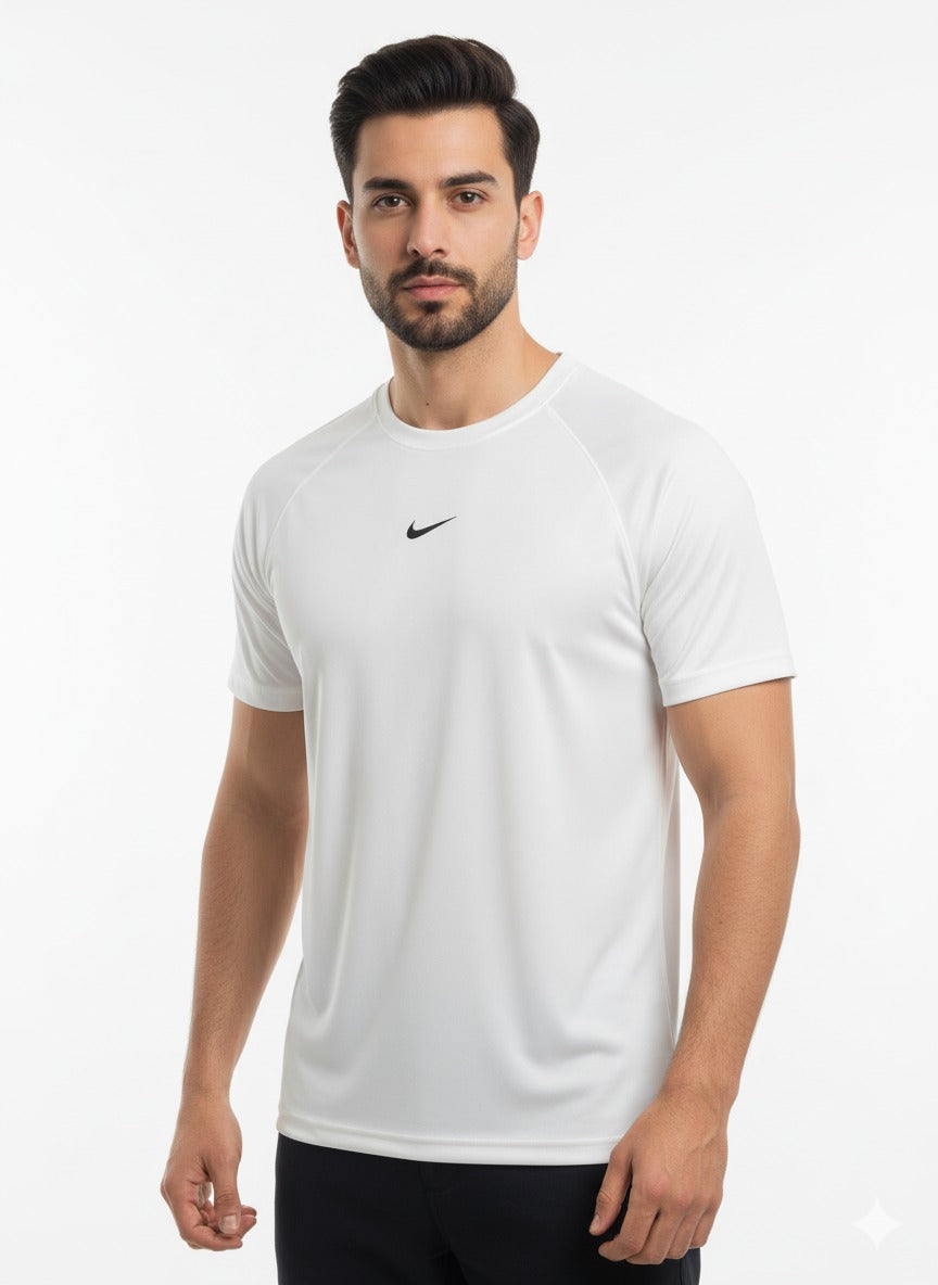 White Performance Sports T-Shirt