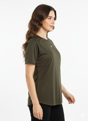 Olive Swoosh Performance T-Shirt