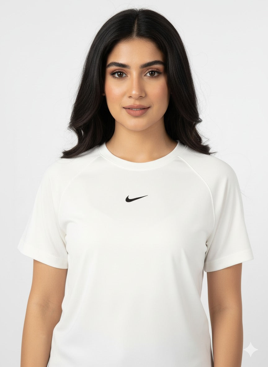 White Swoosh Performance T-Shirt