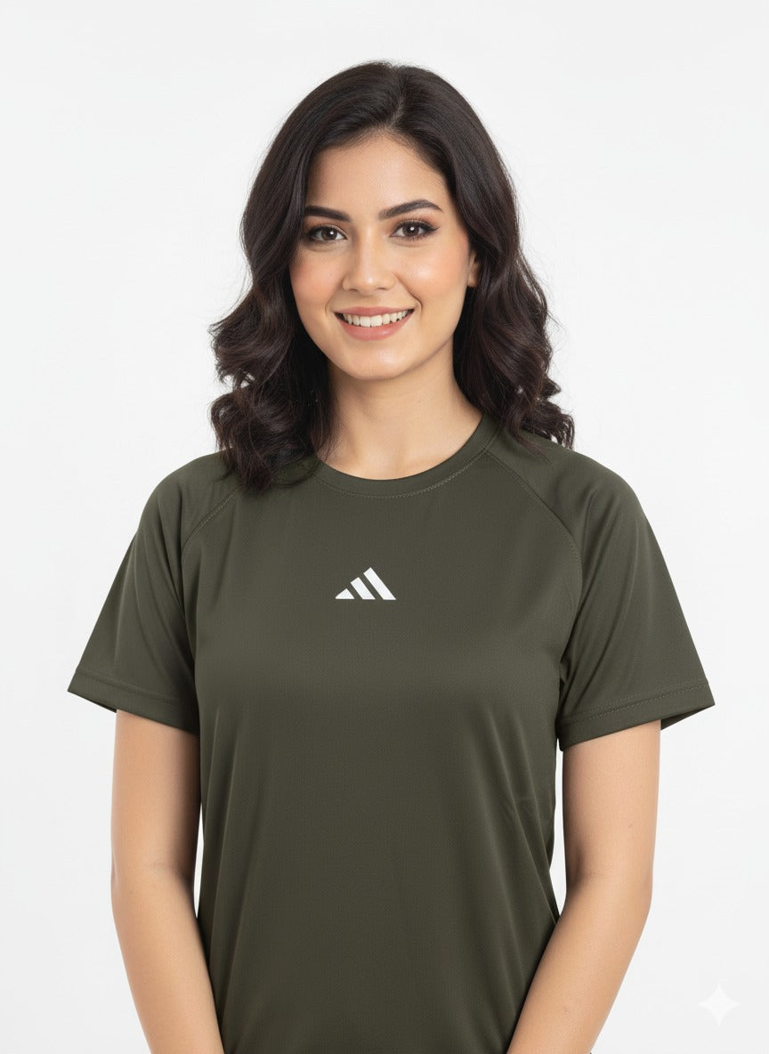 Olive Green Performance T-Shirt